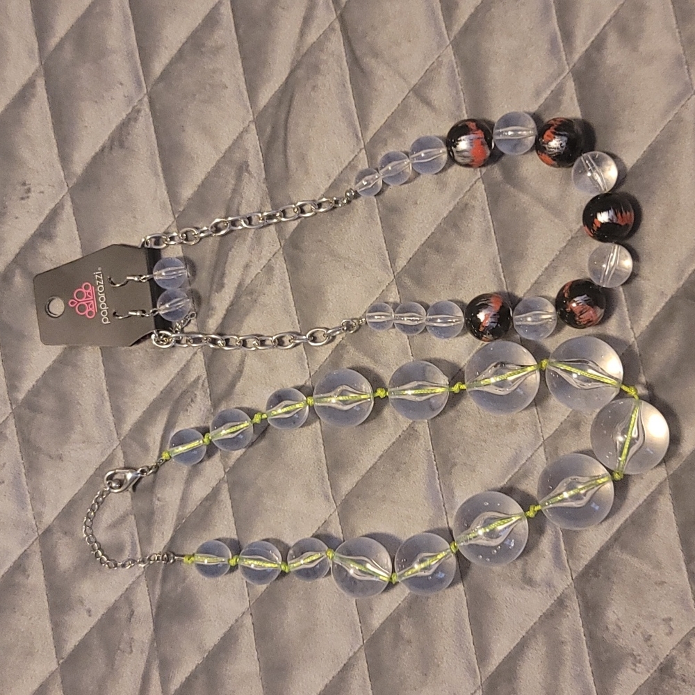 Clear beaded necklaces